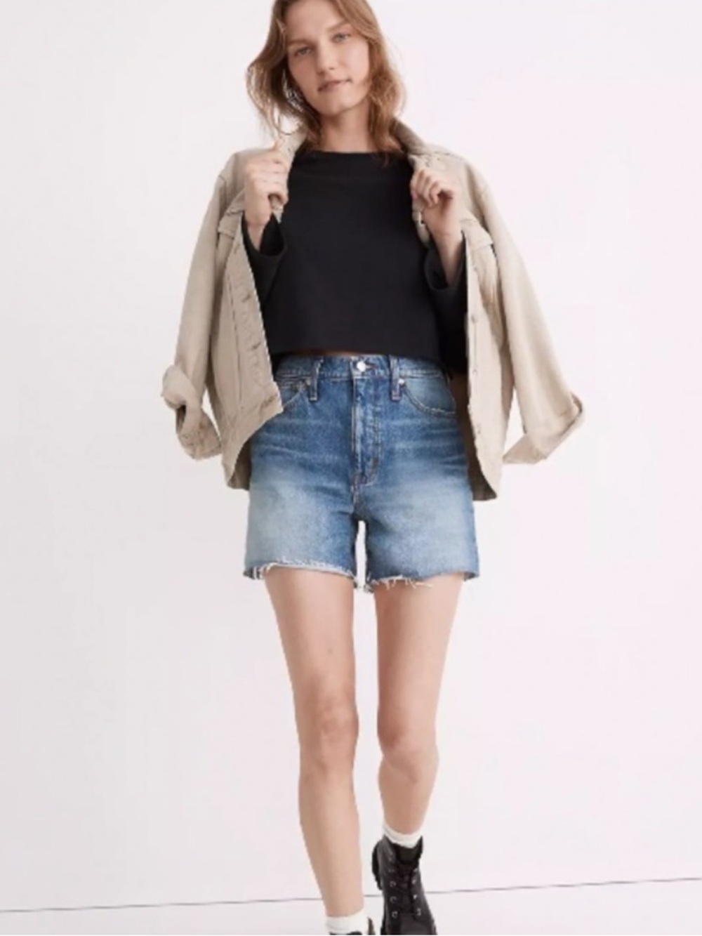 Madewell Relaxed Mid Length Denim Shorts size 29